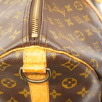 Louis Vuitton Boston Bag Monogram Keepall Bandouliere 55 Brown — view 9