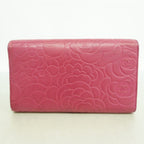 Chanel Trifold Wallet Camellia Lambskin Pink Gold — view 3