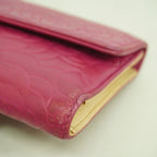 Chanel Trifold Wallet Camellia Lambskin Pink Gold — view 6