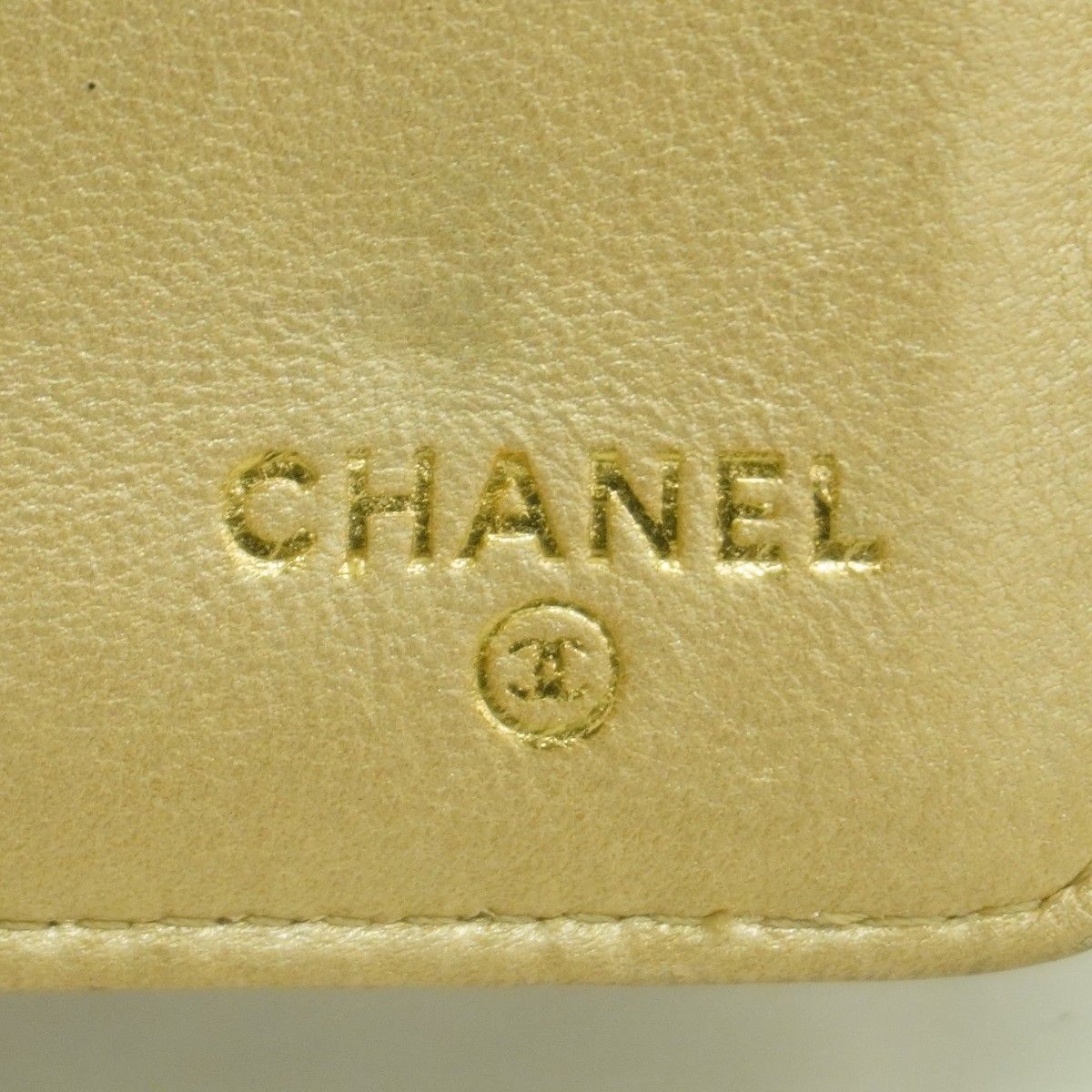 Chanel Trifold Wallet Camellia Lambskin Pink Gold — view 5