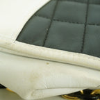 Chanel Shoulder Bag 2.55 Choco Bar Lambskin White Black Gold — view 8