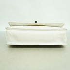 Chanel Shoulder Bag 2.55 Choco Bar Lambskin White Black Gold — view 3