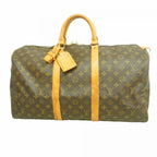 Louis Vuitton Boston Bag Monogram Keepall 50 Brown