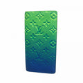 Louis Vuitton Wallet Taurillon Monogram Portefeuille Brazza Blue Green
