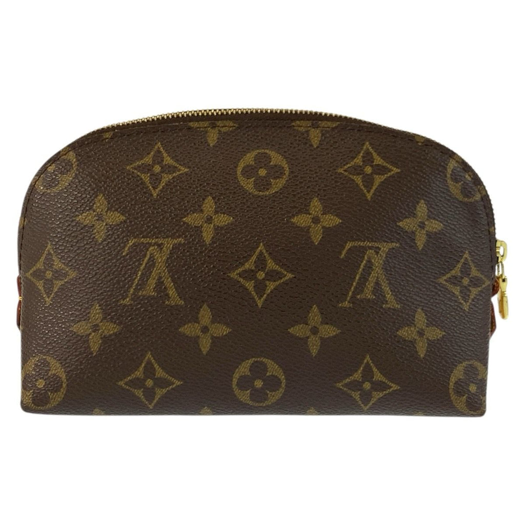 Louis Vuitton Monogram Pochette Cosmetic PM Brown Gold Pouch Makeup — view 2