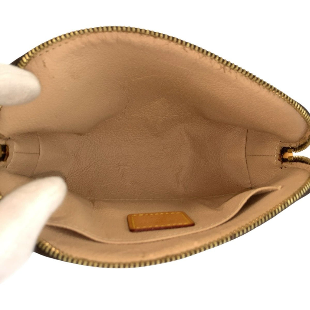 Louis Vuitton Monogram Pochette Cosmetic PM Brown Gold Pouch Makeup — view 8