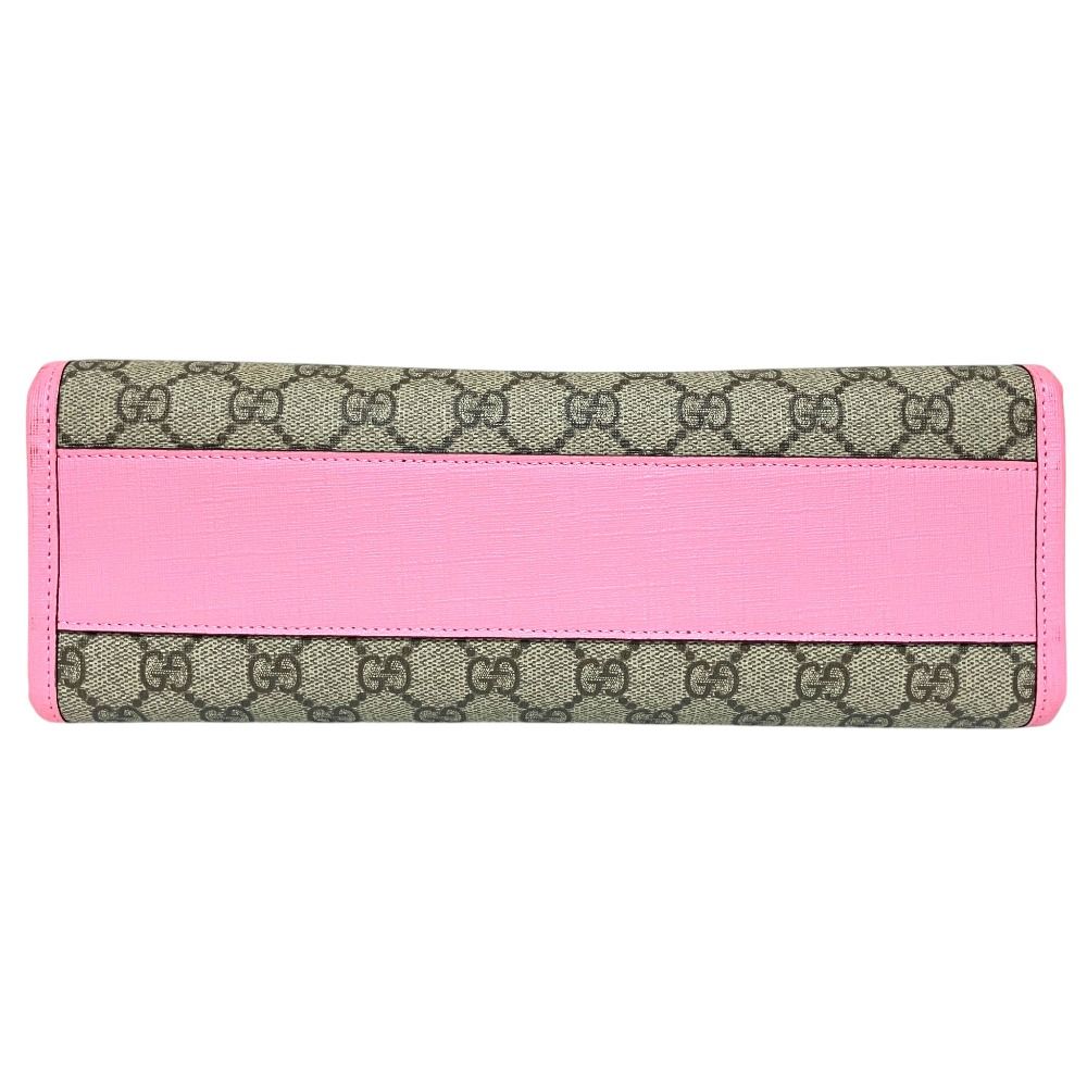 Gucci Children's GG Supreme Strawberry Tote Beige — view 4