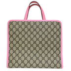Gucci Children's GG Supreme Strawberry Tote Beige — view 2