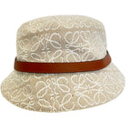 Loewe Anagram Jacquard Bucket Hat 59 Beige White
