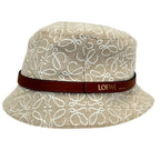 Loewe Anagram Jacquard Bucket Hat 59 Beige White — view 2