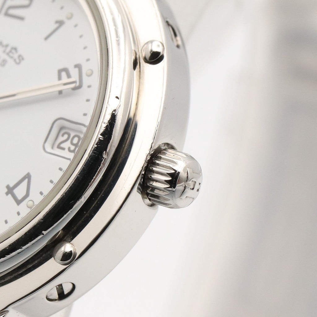 Hermes Watch Clipper White Stainless Steel — view 6