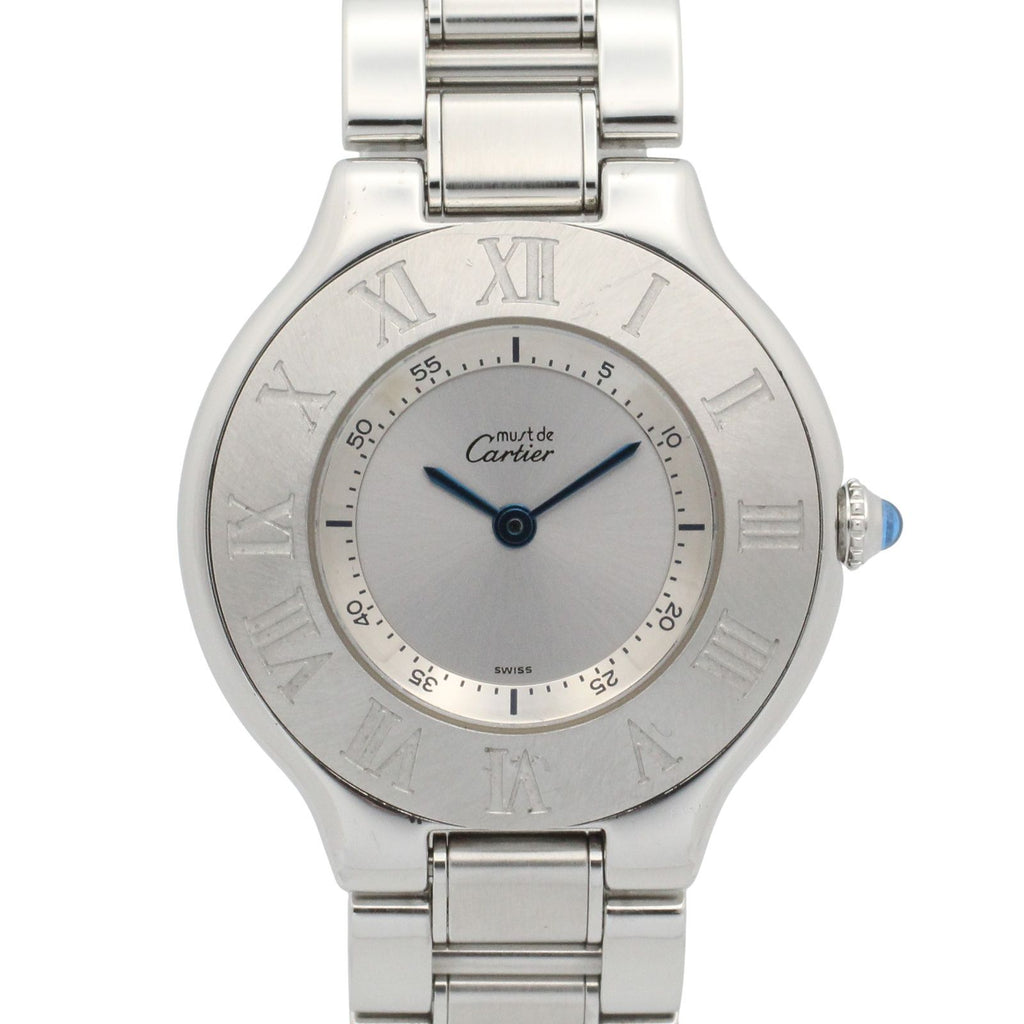 Cartier Watch Must 21 LM Silver Stainless Steel