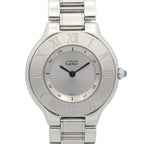 Cartier Watch Must 21 LM Silver Stainless Steel