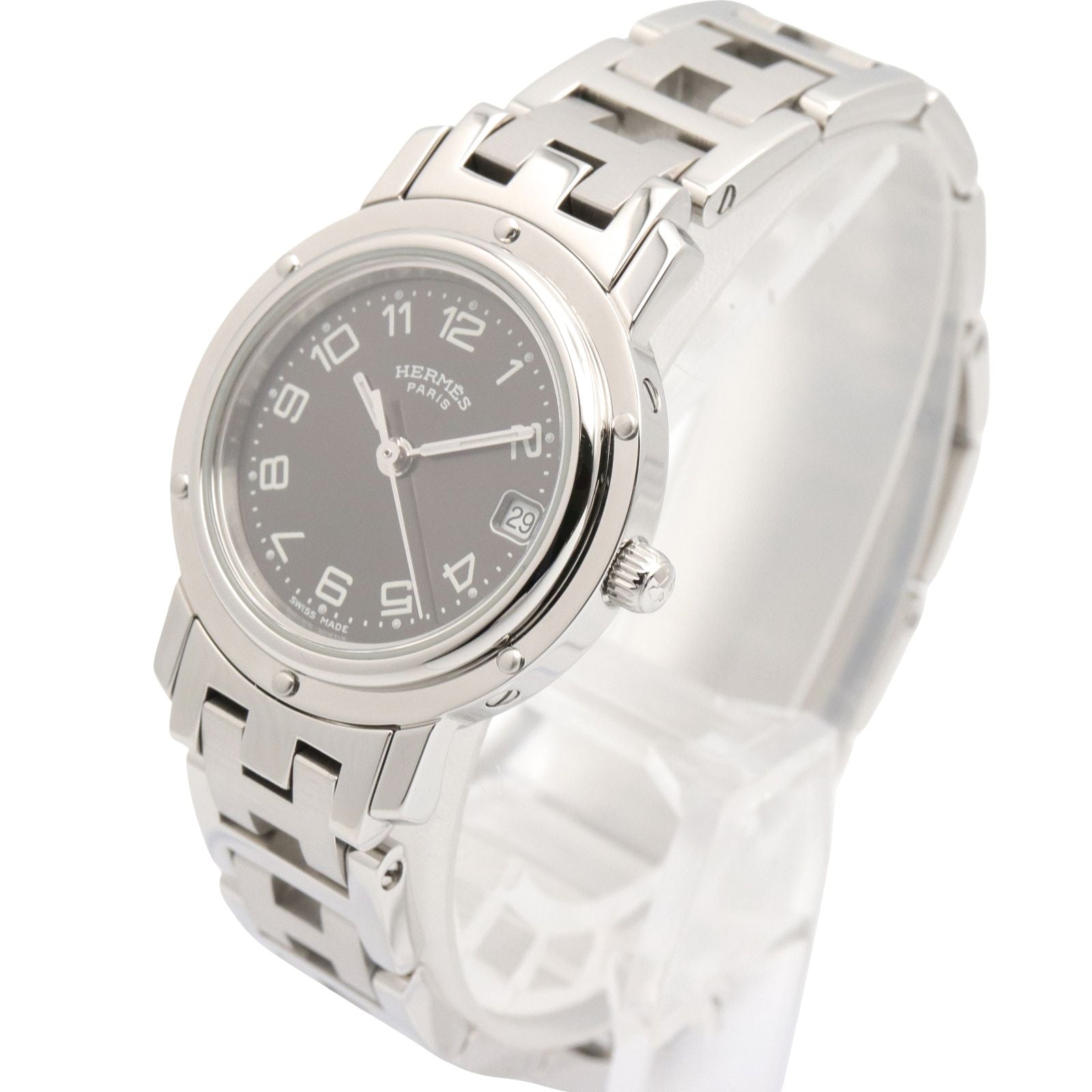 Hermes Watch Clipper Gray Stainless Steel — view 2