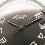 Hermes Watch Clipper Gray Stainless Steel — view 9