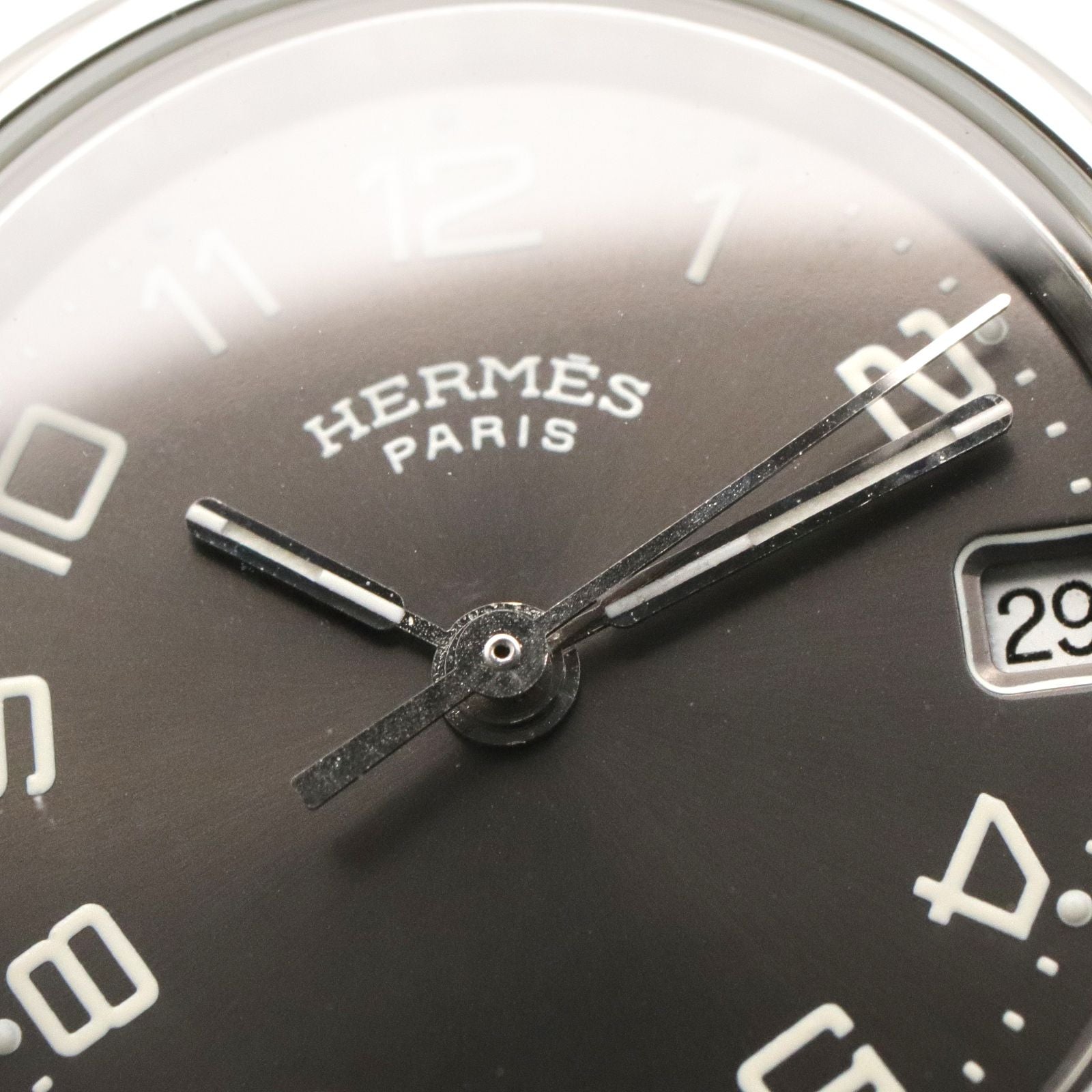 Hermes Watch Clipper Gray Stainless Steel — view 9