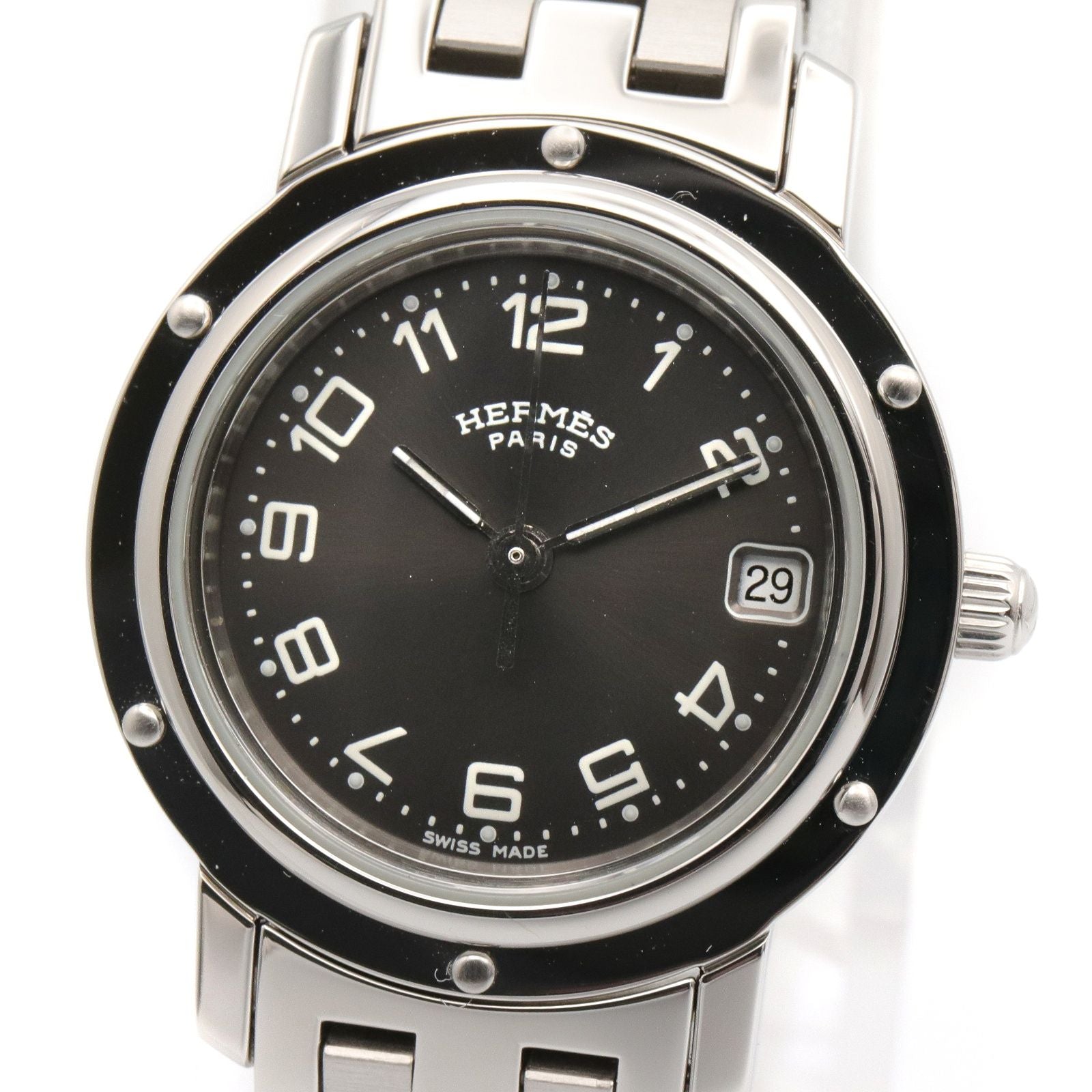 Hermes Watch Clipper Gray Stainless Steel — view 3