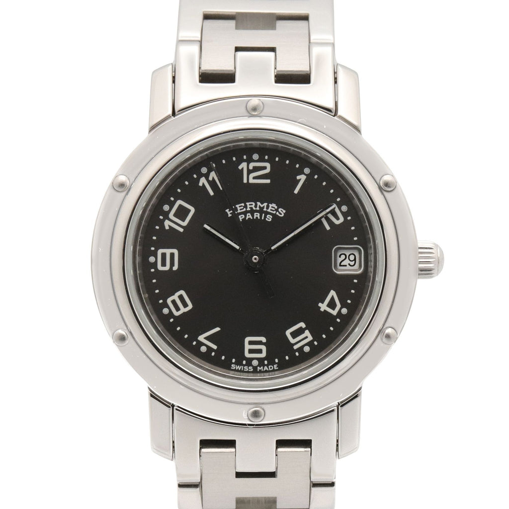 Hermes Watch Clipper Gray Stainless Steel