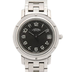 Hermes Watch Clipper Gray Stainless Steel
