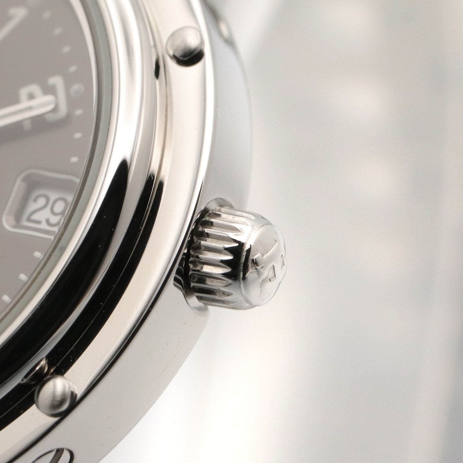 Hermes Watch Clipper Gray Stainless Steel — view 6