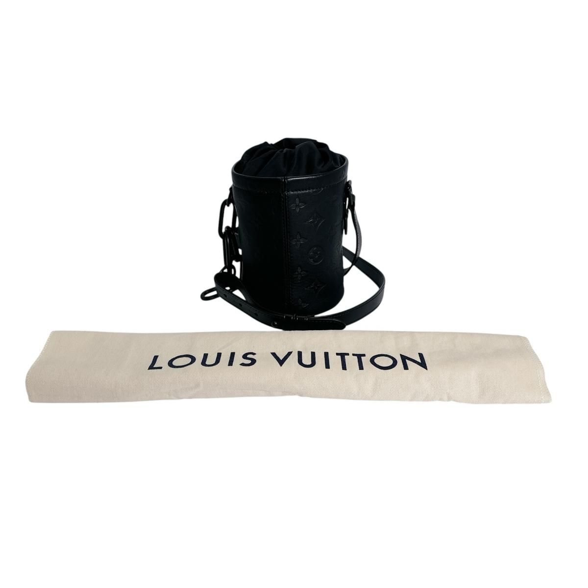 Louis Vuitton Monogram Choc Nano Shadow Shoulder Bag Black