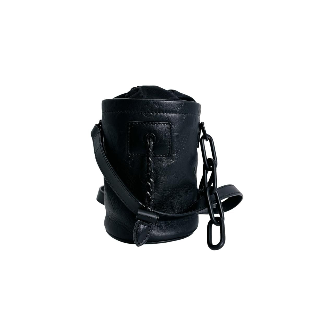 Louis Vuitton Monogram Choc Nano Shadow Shoulder Bag Black — view 3