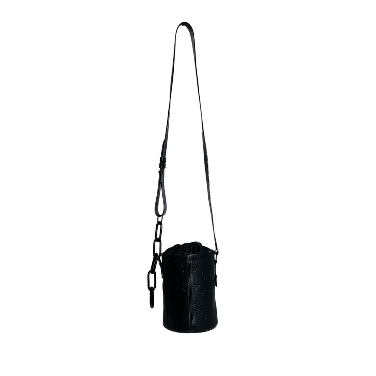 Louis Vuitton Monogram Choc Nano Shadow Shoulder Bag Black — view 4