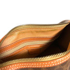 Celine Vintage Macadam Pattern Mini Boston Bag Drum Brown — view 8