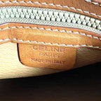 Celine Vintage Macadam Pattern Mini Boston Bag Drum Brown — view 9