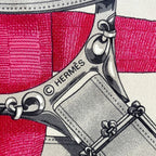 Hermes Cavalcadour Carre 90 Large Silk Scarf Pink — view 3