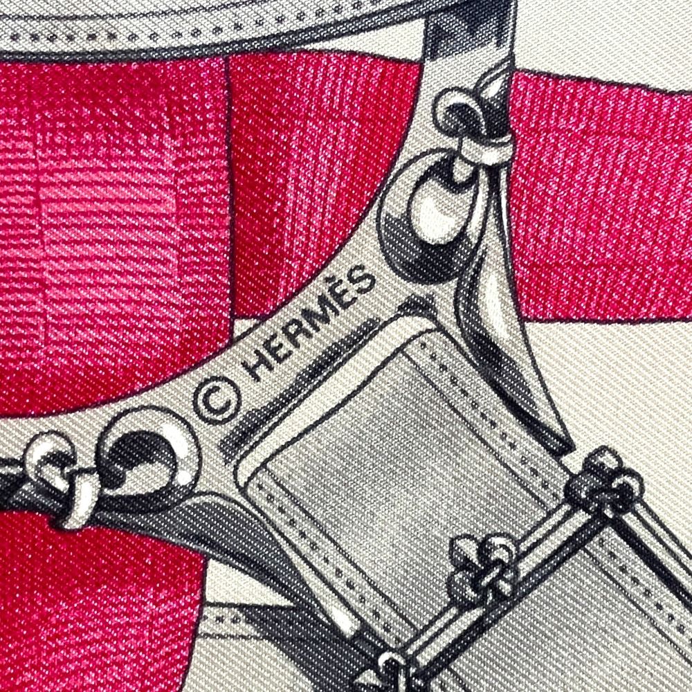 Hermes Cavalcadour Carre 90 Large Silk Scarf Pink — view 3