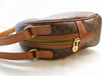 Celine Vintage Handbag Brown Leather Macadam Pattern Gold — view 3