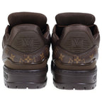 Louis Vuitton LV Trainer Maxi Monogram Low Cut Sneakers Brown — view 3
