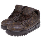 Louis Vuitton LV Trainer Maxi Monogram Low Cut Sneakers Brown — view 2