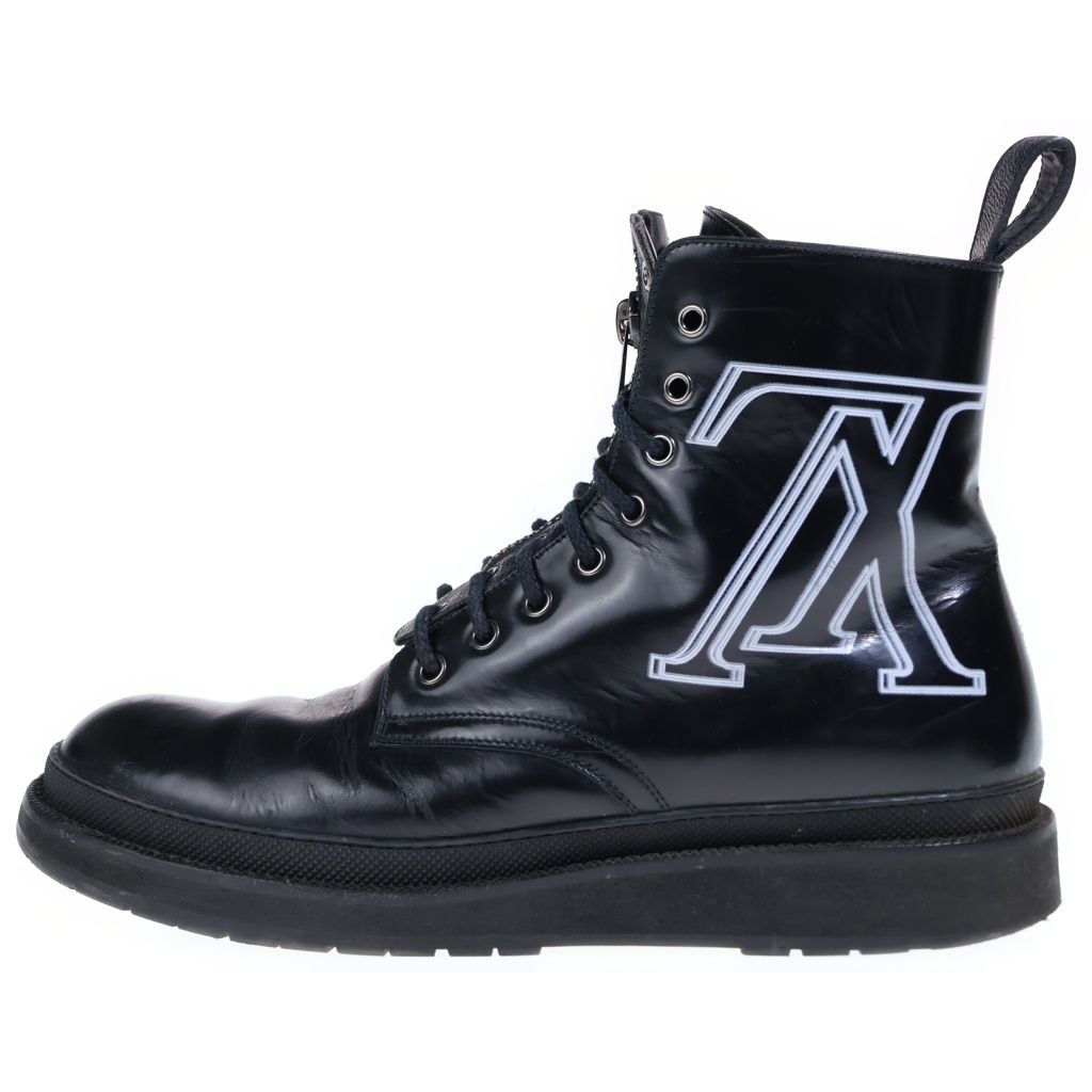 Louis Vuitton Brack Ice Black Ice Line Calf Leather Ankle Boots