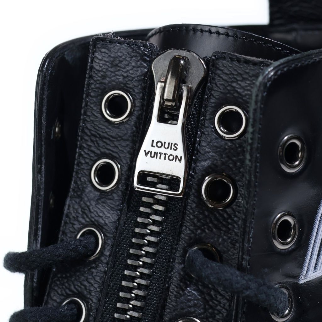 Louis Vuitton Brack Ice Black Ice Line Calf Leather Ankle Boots — view 6