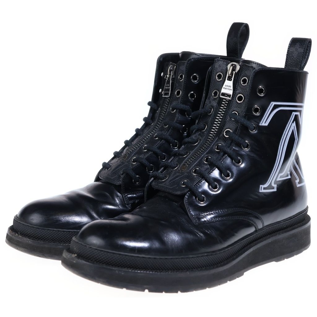 Louis Vuitton Brack Ice Black Ice Line Calf Leather Ankle Boots — view 2
