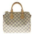 Louis Vuitton Damier Azur Speedy Bandouliere 25 2-Way Shoulder Bag Beige Leather