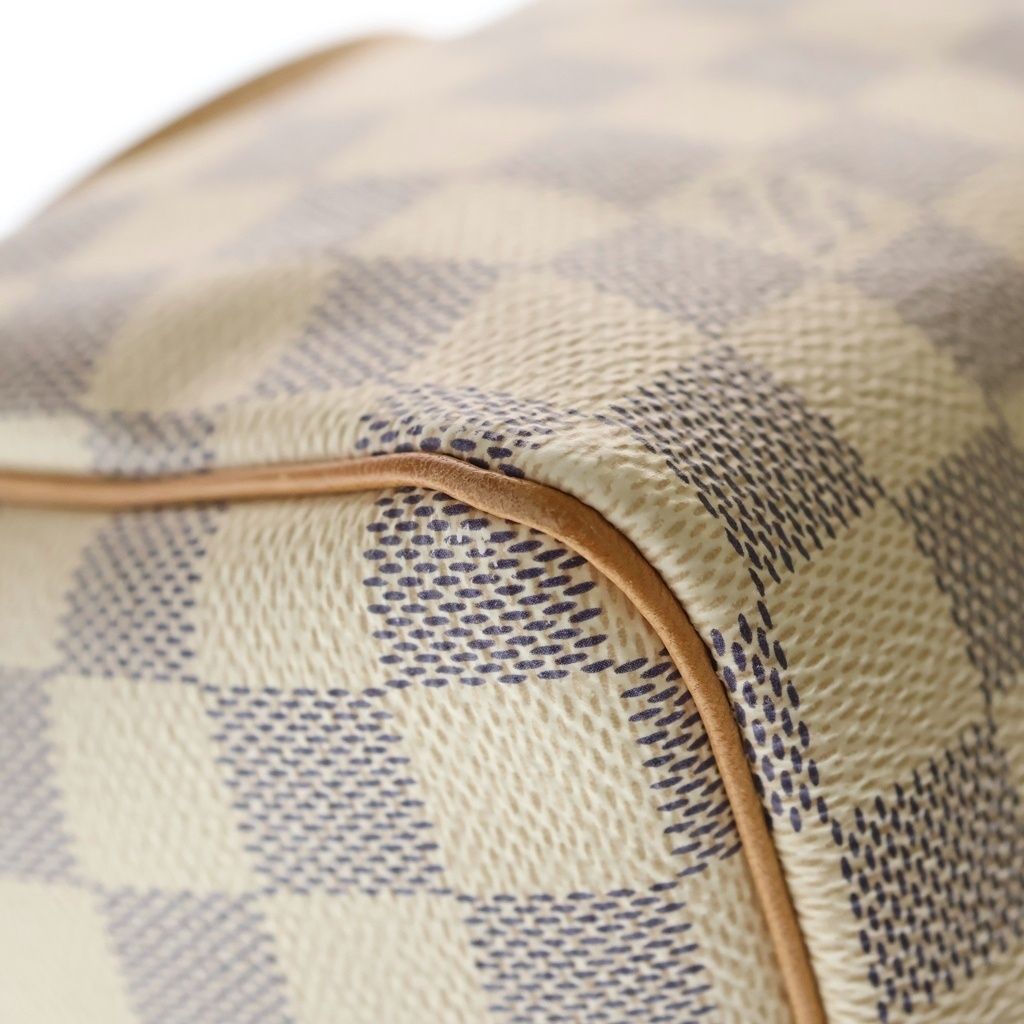 Louis Vuitton Damier Azur Speedy Bandouliere 25 2-Way Shoulder Bag Beige Leather — view 5