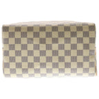 Louis Vuitton Damier Azur Speedy Bandouliere 25 2-Way Shoulder Bag Beige Leather — view 4