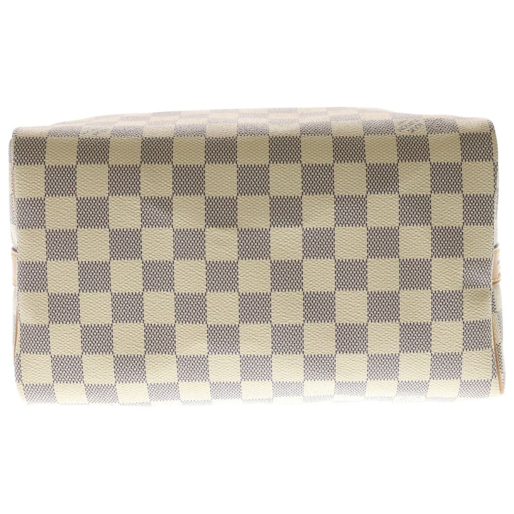 Louis Vuitton Damier Azur Speedy Bandouliere 25 2-Way Shoulder Bag Beige Leather — view 4