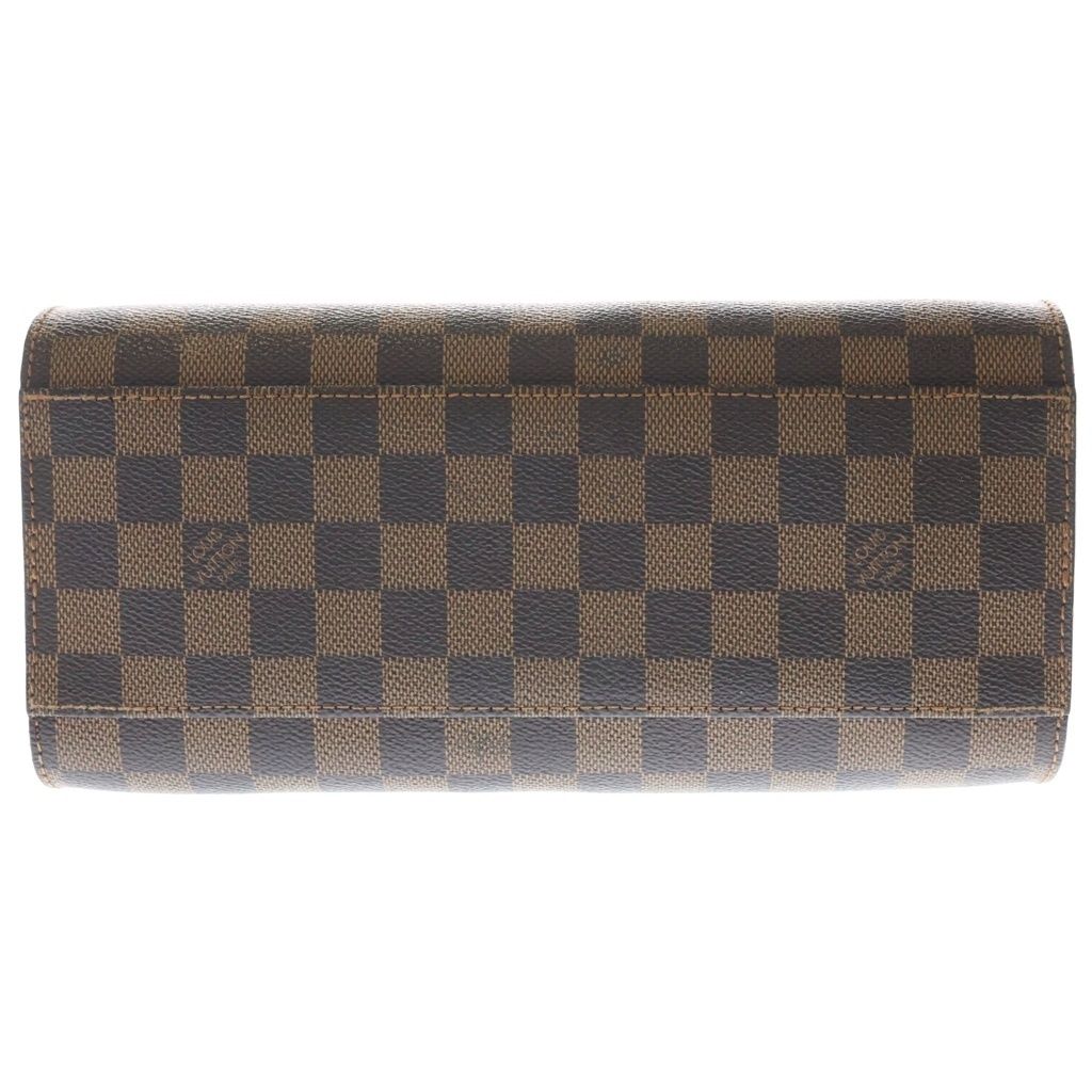 Louis Vuitton Damier Triana Leather Handbag Brown — view 4