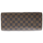 Louis Vuitton Damier Triana Leather Handbag Brown — view 4