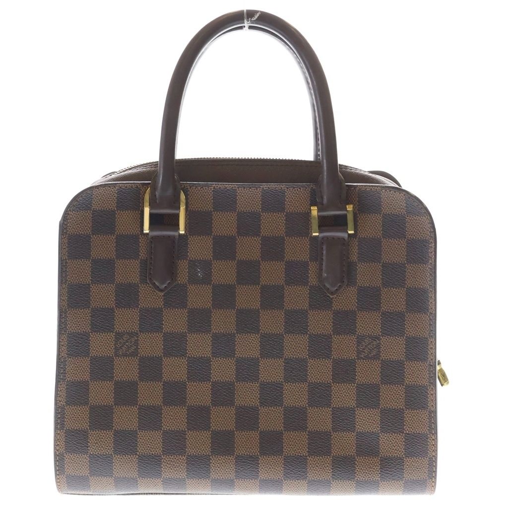 Louis Vuitton Damier Triana Leather Handbag Brown — view 2