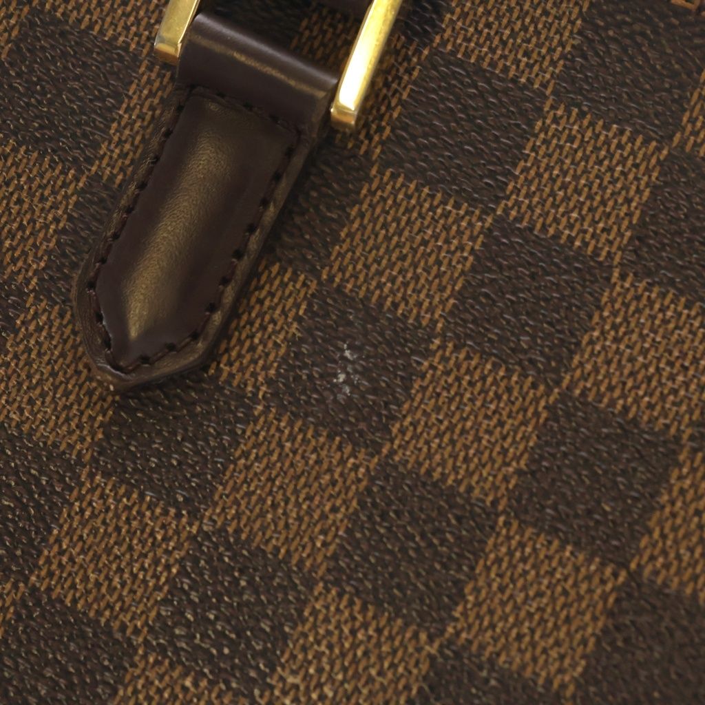 Louis Vuitton Damier Triana Leather Handbag Brown — view 6