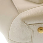 Bottega Veneta Maxi Intrecciato Arco Tote White Leather — view 5