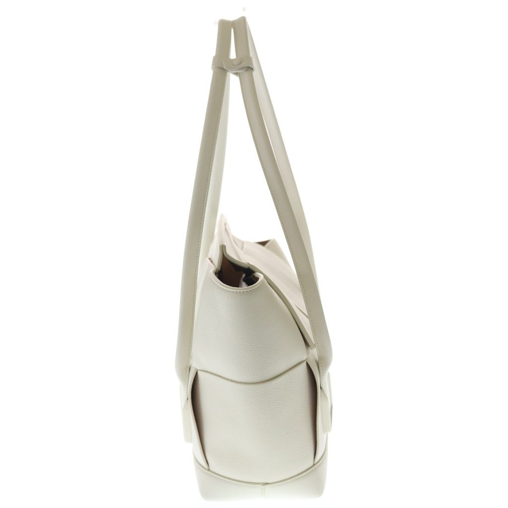 Bottega Veneta Maxi Intrecciato Arco Tote White Leather — view 3