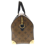 Louis Vuitton Monogram Speedy Trunk 25 Handbag Brown — view 3