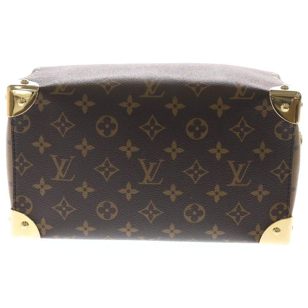 Louis Vuitton Monogram Speedy Trunk 25 Handbag Brown — view 4