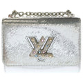 Louis Vuitton Epi Twist PM Shoulder Bag Silver